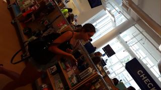 Candid vor tall long legs shorts hottie shopping-9