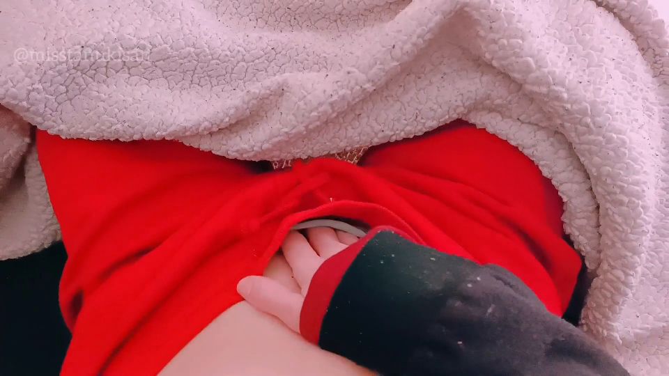 POV Girl Touching Herself In The Sofa While Roommate Is Taking A Shower.