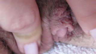 cuteblonde666 Extreme close up on my hairy pussy - Big Clits-9