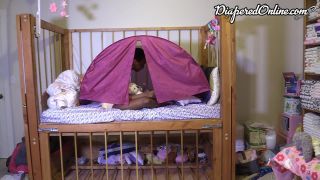 DiaperedonlineIris Iris Playing in Bed Tent-0
