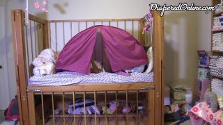 DiaperedonlineIris Iris Playing in Bed Tent-9