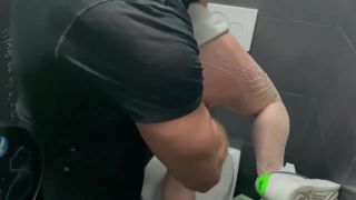 xxx clip 4 lesbian bondage fisting hardcore porn | Danni - Fisting her ass in club toilet | climax-9
