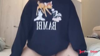 Unshaven Teen Girl Tries A Dildo And Imagines Its You-7