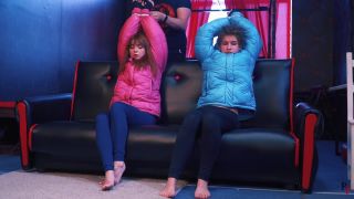 online xxx video 32 RussianFetish – I want to play with you too! Grabbing and tickling two naughty girls in down jackets - hd - hardcore porn foot fetish under table-2
