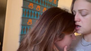 Domsub Lesbian Make Out Deep Kissing-9