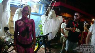 Pre Fantasy Fest Street Party With Body Painting And Flashing - POSTED LIVE FROM KEY WEST,  FLORIDA-1