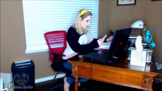 free porn video 7 cinderella foot fetish Goddess Kristie - Office Tease, joi on feet porn-0