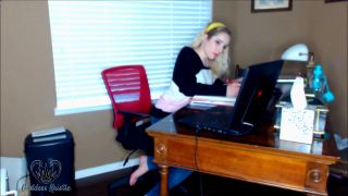 free porn video 7 cinderella foot fetish Goddess Kristie - Office Tease, joi on feet porn-1