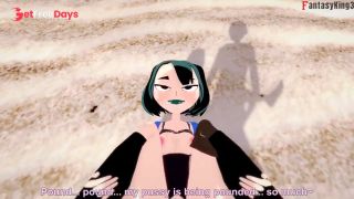 Gwen having sex on the beach  Total Drama  Full and POV on patreon Fantasyking3-5