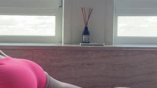 Fetish stretching in shorts shorts ans socks-4