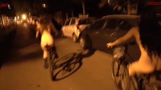 Riding Our Bike Naked Through The Streets Of The City  Dollscult 1080p-4