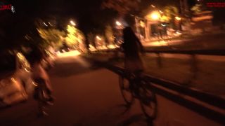 Riding Our Bike Naked Through The Streets Of The City  Dollscult 1080p-7