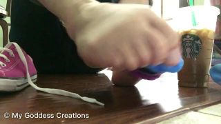 free online video 19 kinky fetish Feet In Ankle Socks and Pink Converse, { on feet porn-7