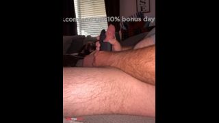 Using Cock Vibrator and Cums Hard-7