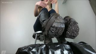xxx video clip 14 Miss Melissa – Muddy Demonia Boots Worship on fetish porn femdom foot worship-3