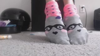M@nyV1ds - PrincessCica - Modeling Cute Colorful Ankle Socks-1