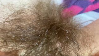 cuteblonde666 Close up on my hairy pussy big bush 4k - Extreme Close-ups-9