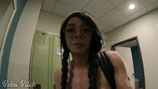 online adult video 4 Boba Bitch – Oiled and Butt Plugged in Gym Locker Room - boba bitch - public mom feet fetish-2