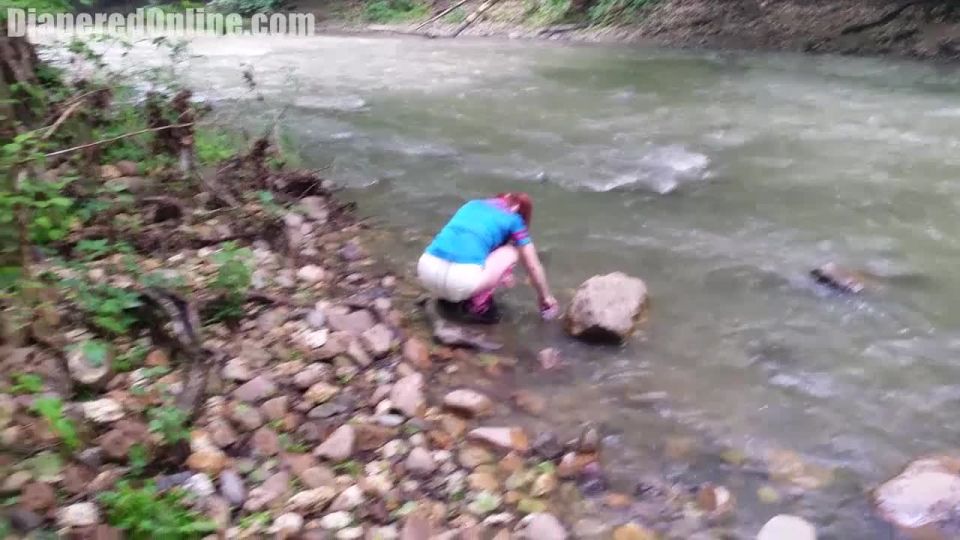 DiaperedonlineKaley Kaley Bubble Blowing At River