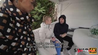 SWAP4K. A lovely forest hike ended up as a hard threesome with 2 girls and 1 cuckold-2