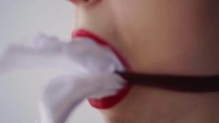 online adult clip 35 Miss Ellie Mouse – Hot Secretary in Latex Skirt and Paper Gag - bdsm - fetish porn aidra fox bdsm-0