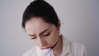 online adult clip 35 Miss Ellie Mouse – Hot Secretary in Latex Skirt and Paper Gag - bdsm - fetish porn aidra fox bdsm-9