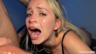 Blowjob GAGGH GAGGH THROAT MADNESS Rough Throat Fuck - baebaezoe-3