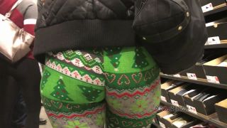 CandidCreeps 659 Christmass Leggings Booty Jiggle Butt Arse A-9