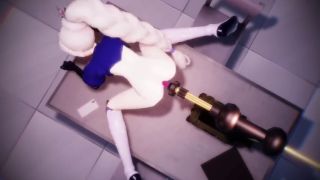 Ahegao RWBY - Weiss Machine Anal Pleasure-8