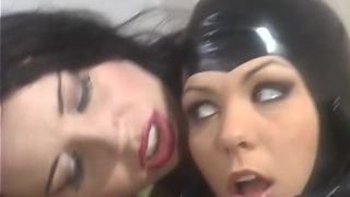 free porn clip 48 Rubber Masquerade #2, Scene 3 - spanking - brunette girls porn bdsm de-0