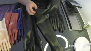 Rubber gloves black-2