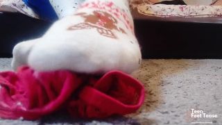 Socks foot  and playing with dirty panties(porn)-4