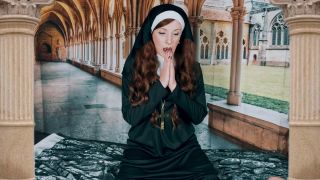 online clip 46 Infinitywhore0 - Horny Nun Desecrates Her Holy Bible and Crucifix - dirty - cumshot latex fetish clothing-0