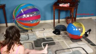 Custom Fetish - MaryJane s Inflatable Beach Ball Sit P - Fetish-2