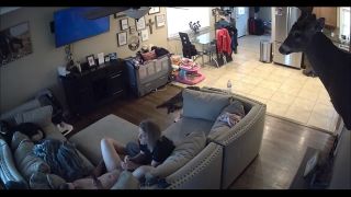 Living Room Handjob MILF Wife Ip Cam Hack Voyeur!-2