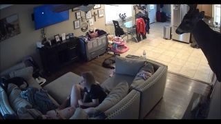 Living Room Handjob MILF Wife Ip Cam Hack Voyeur!-4