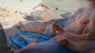 Handjob Slut Beach: Dickflash For A Slutty Little Bitch And She CanT Resist To Make Me Cum. 1080p-6