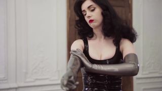 adult video clip 22 Miss Ellie Mouse – Fitting of Silver Latex Gloves on pov bikini fetish-7