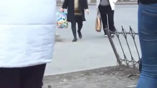 Stylish babe waiting for the bus-3