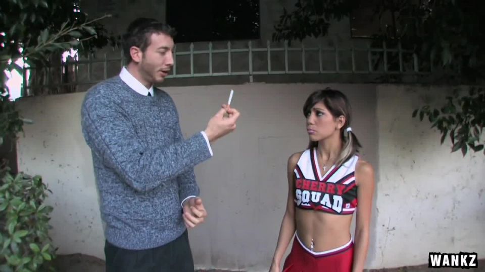 Tight Asian Cheerleader Gets Pussy Rocked By Teacher Teen