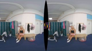 Perfect Tits Blonde Gets Changed For Her After Gym Shower (VR 180 3D-1