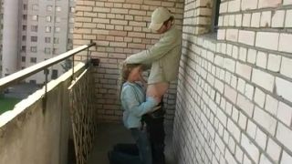 Pickupfuck.com- Public blow job on the balcony-2