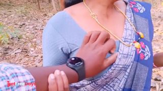 Indian Jungle sex .desi bhabi fucking big dick in forest.telugu dirty talks.-4