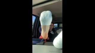 video 27 Car Dash Tease - GODDESS TALL TASHA on feet porn sarah banks foot fetish-0