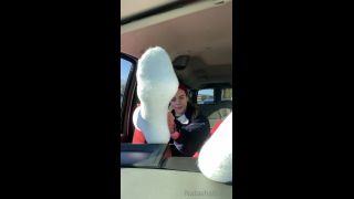 video 27 Car Dash Tease - GODDESS TALL TASHA on feet porn sarah banks foot fetish-3