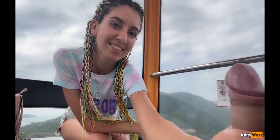 Cumshot Why are You Jerking off to Me on a Ferris Wheel - Public Jerk off and Cum ...