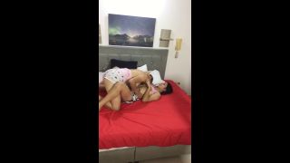 MeryandLu - kissing my neighbor and sucking her breasts and licking her pussy in my room-3