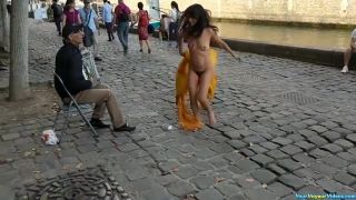 Crazy hairy naked in street Hairy-0