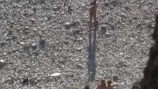 porn clip 39  Hot teen couple caught fucking on the beach, beach sex on teen-2