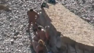 porn clip 39  Hot teen couple caught fucking on the beach, beach sex on teen-9